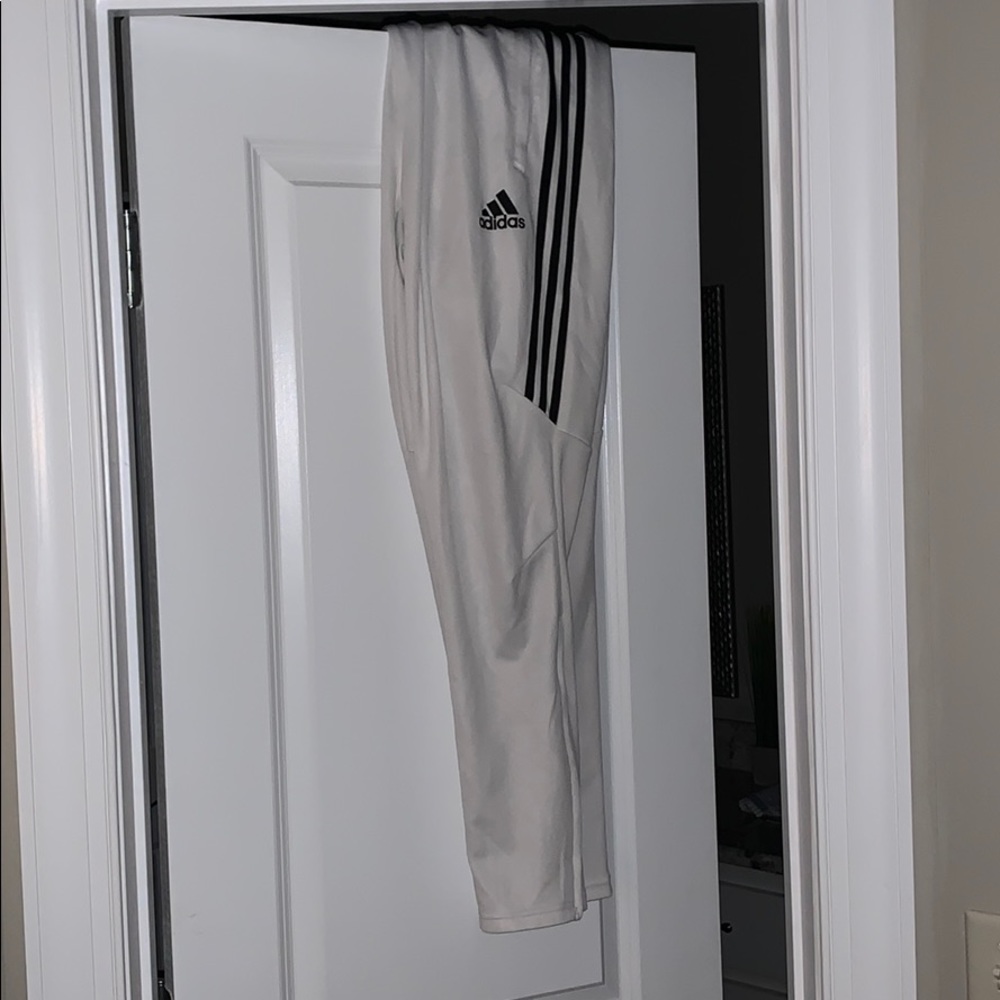 White Adidas Track Pants